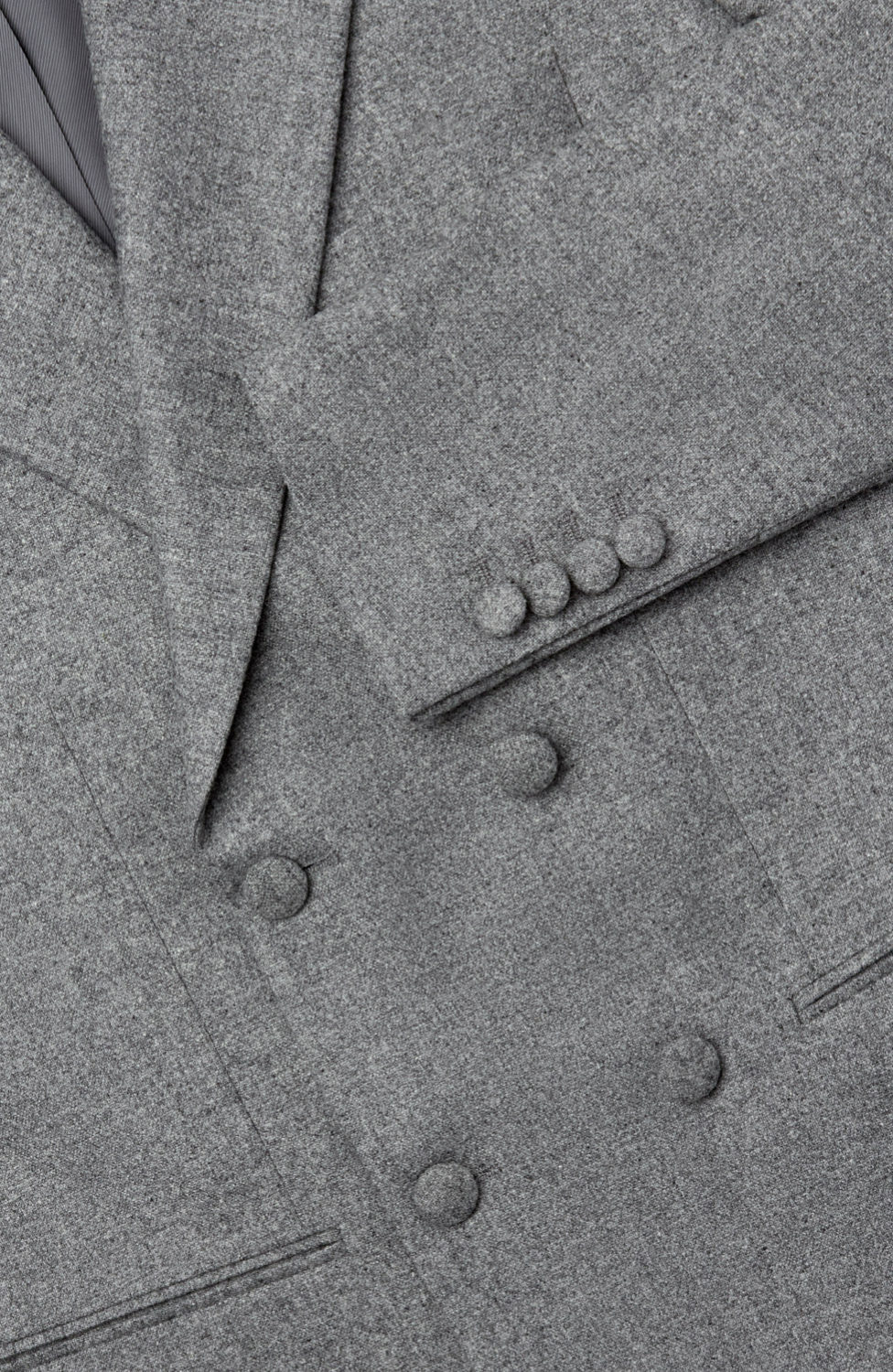 GIBRALTAR GREY DOUBLE BREASTED TWEED JACKET
