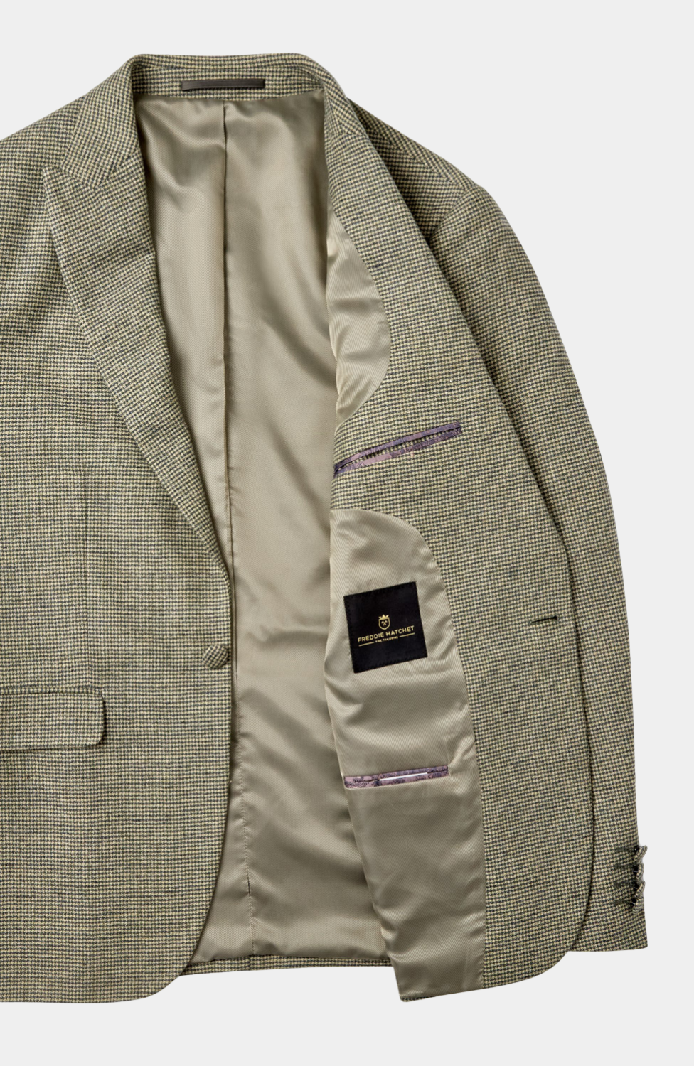 TIREE SAGE GREEN HOUNDSTOOTH JACKET