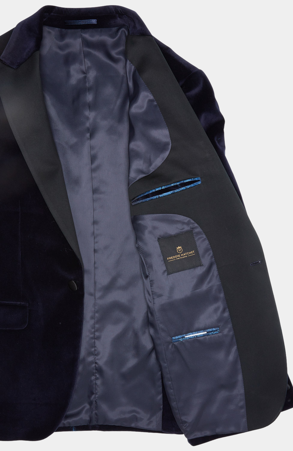 NAVY VELVET 3 PIECE TUXEDO (NAVY / NAVY COMBINATION)