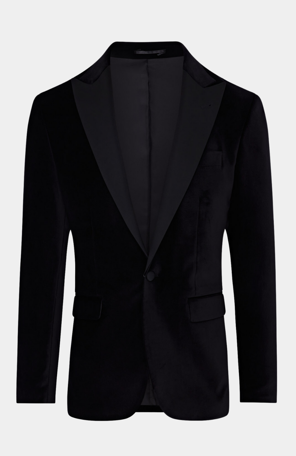 BLACK VELVET TUXEDO JACKET