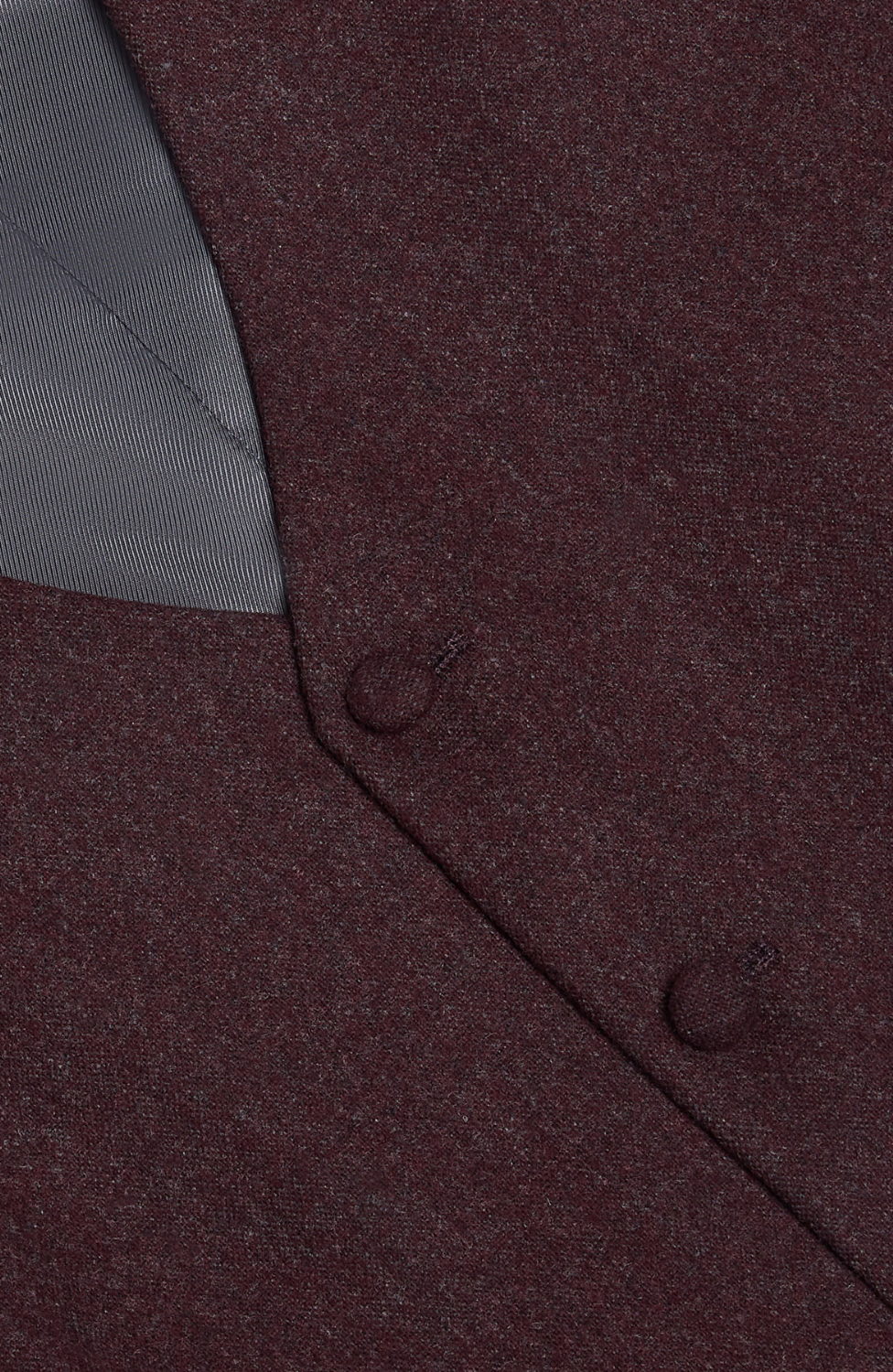 INISHEER BURGUNDY TWEED WAISTCOAT