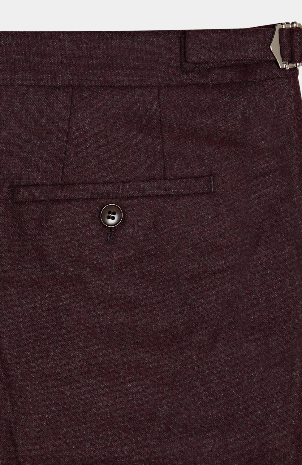 INISHEER BURGUNDY TWEED TROUSER