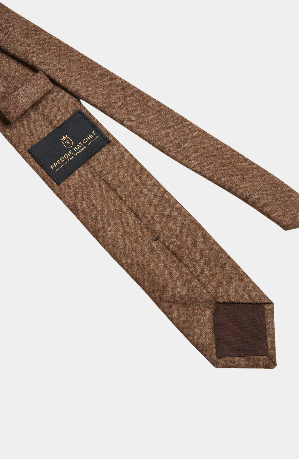 SCARBA BROWN TWEED TIE - HIRE