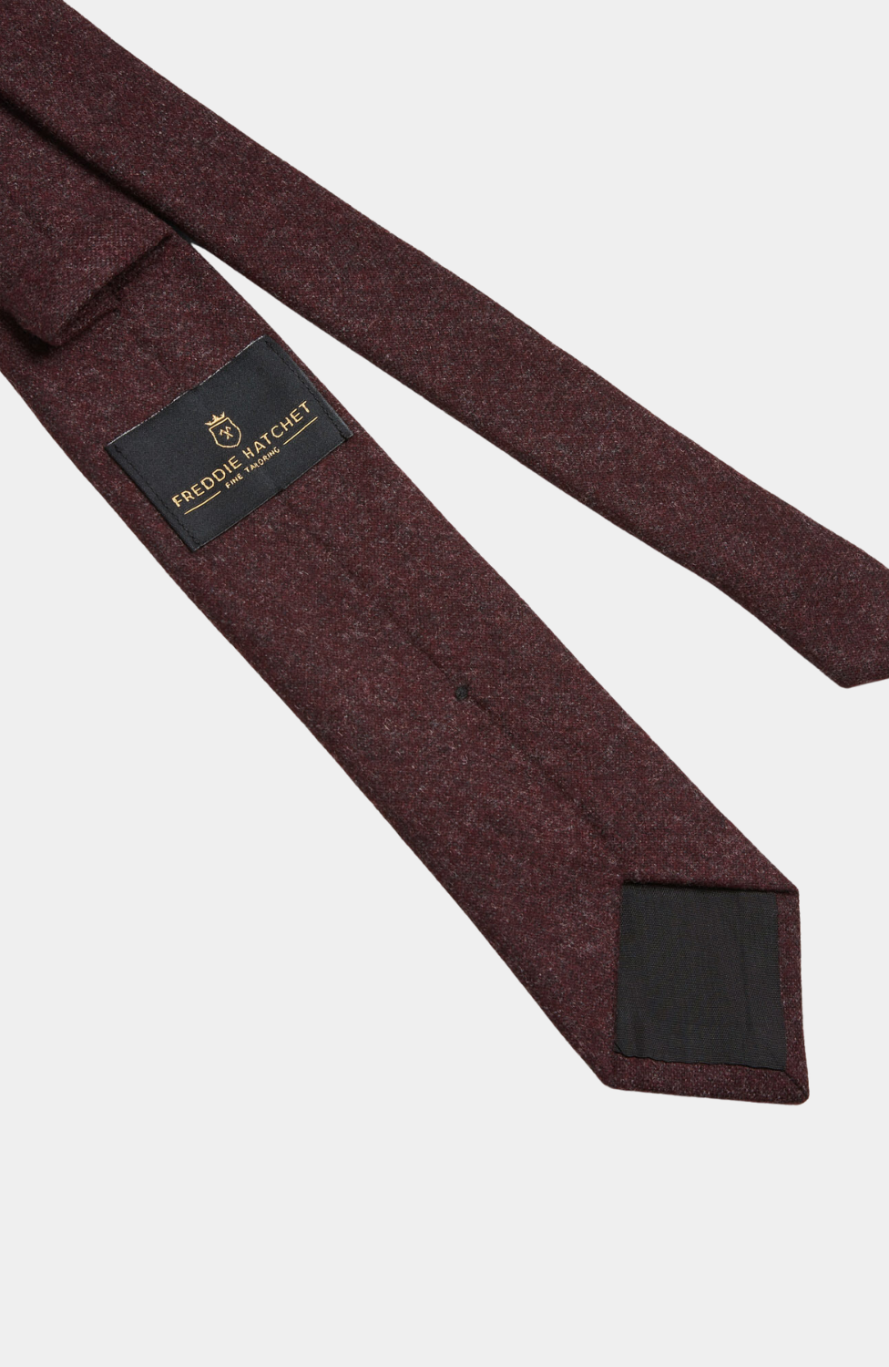 INISHEER BURGUNDY TWEED TIE