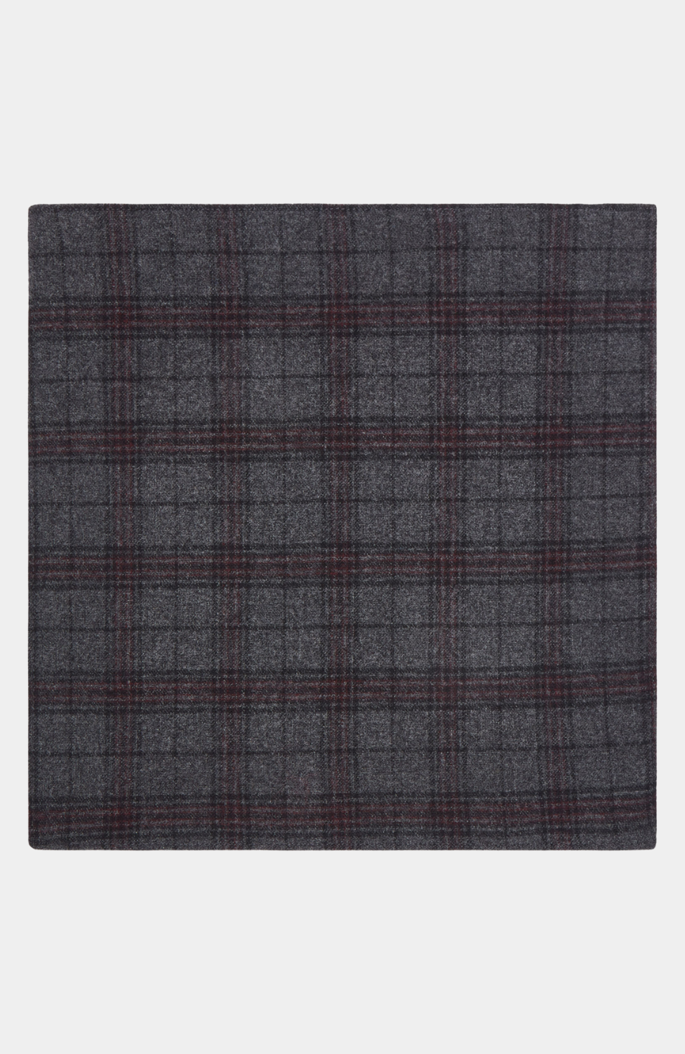 INISHEER CHECK TWEED POCKET SQUARE