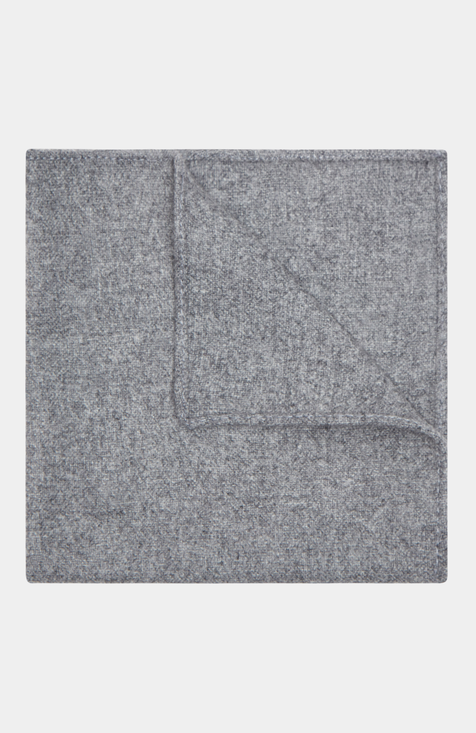 GIBRALTAR GREY TWEED POCKET SQUARE