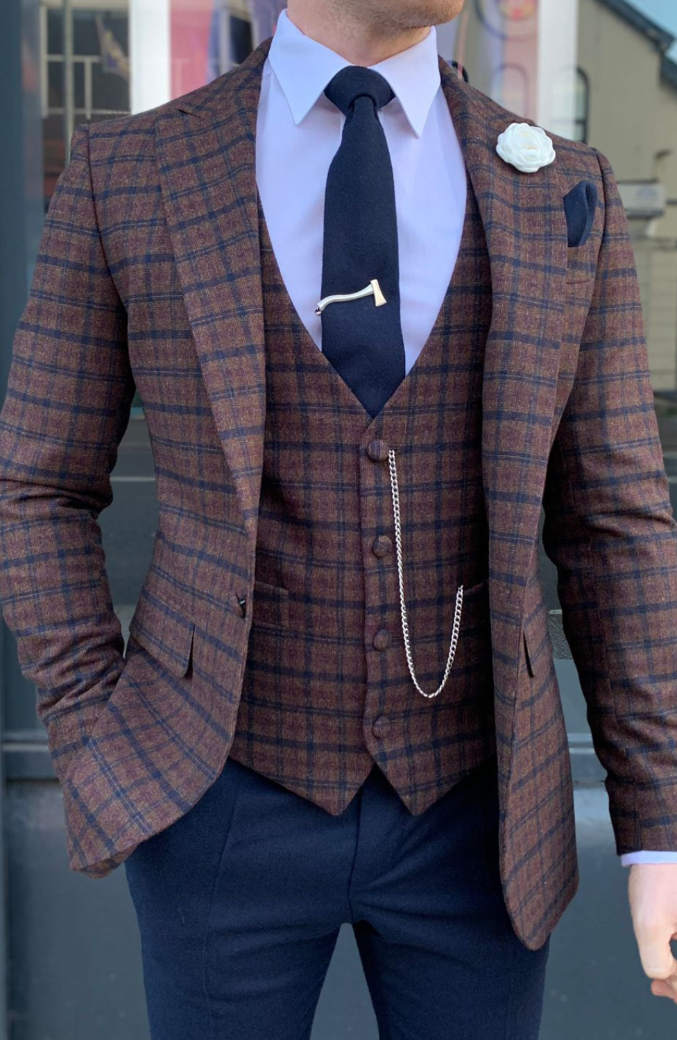 CLUB CHECK 3 PIECE SUIT