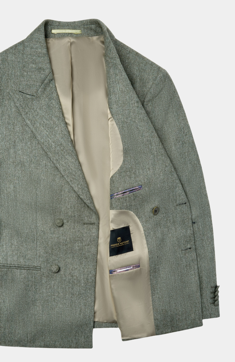 FETLAR DOUBLE BREASTED HERRINGBONE JACKET