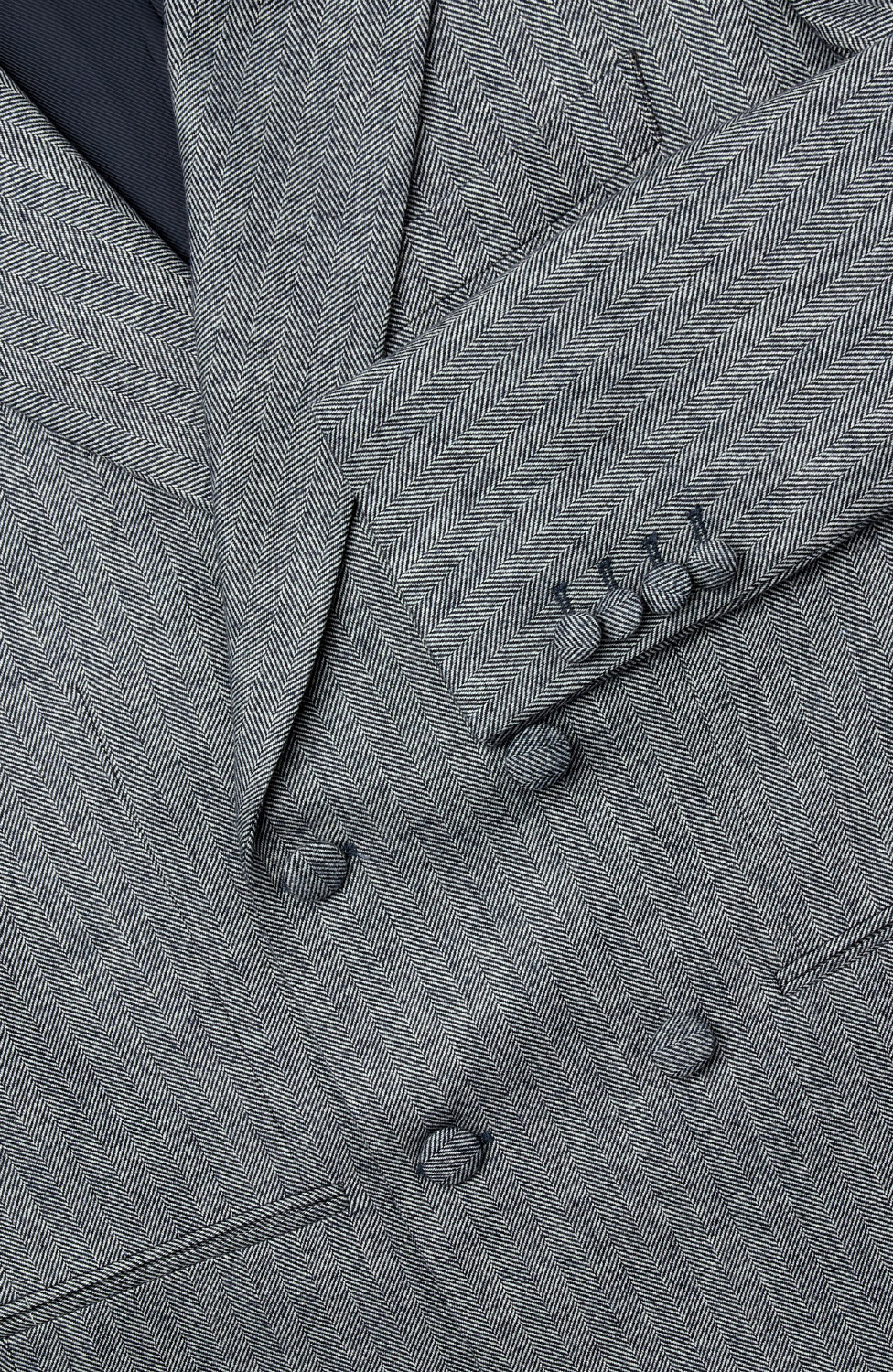 TRESCO DOUBLE BREASTED HERRINGBONE JACKET