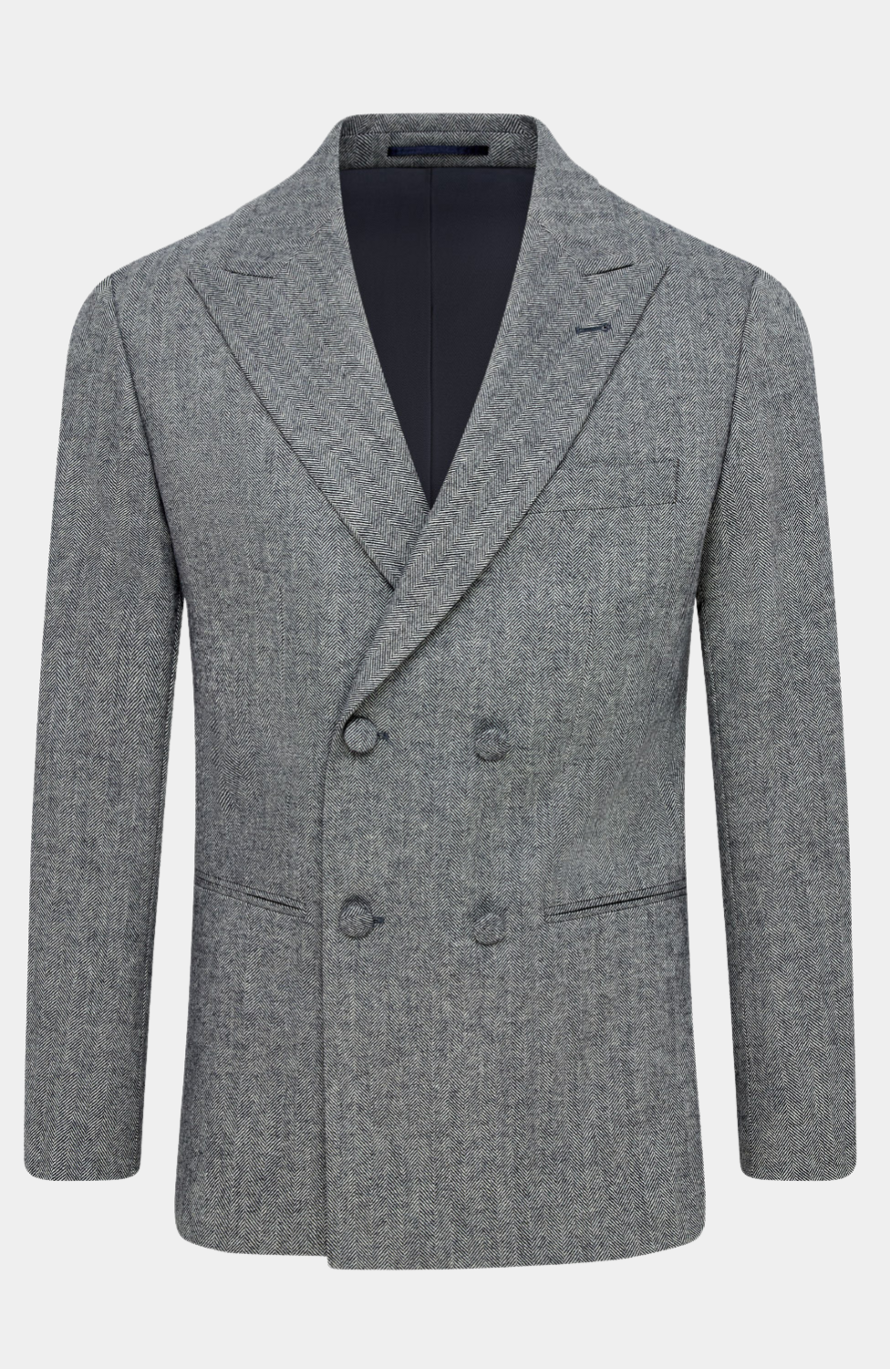 TRESCO DOUBLE BREASTED HERRINGBONE JACKET