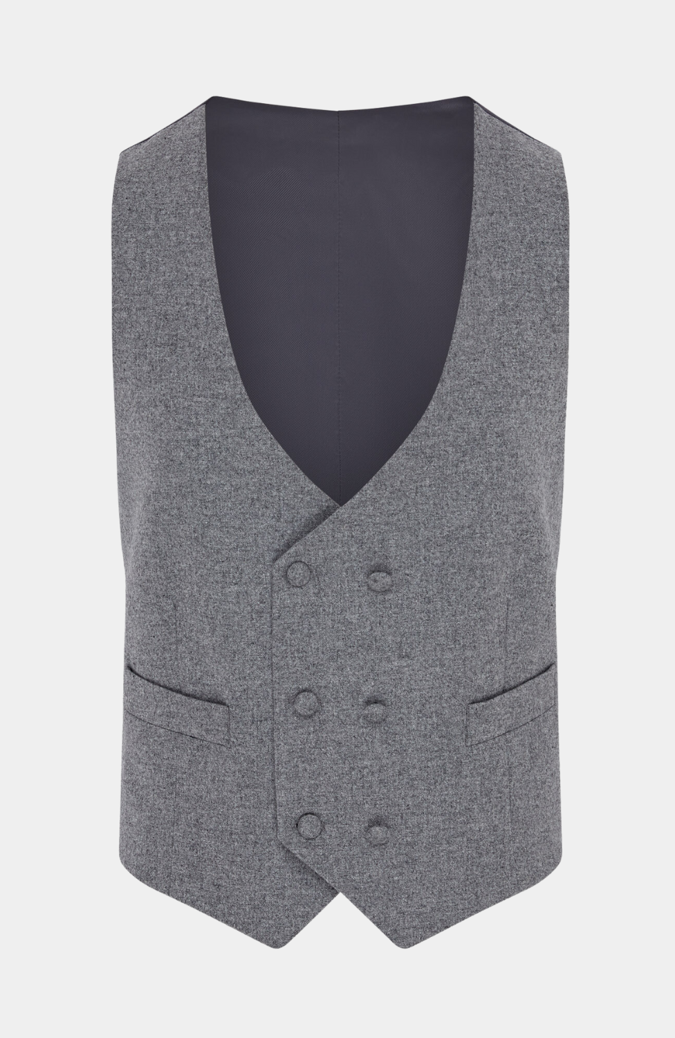 GIBRALTAR GREY DOUBLE BREASTED WAISTCOAT