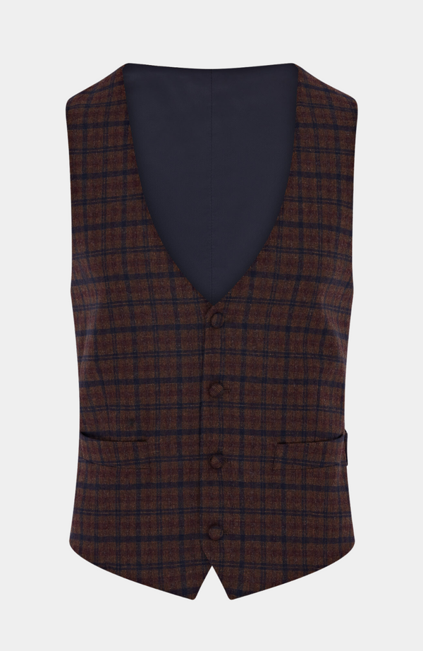 Club Check Waistcoat - Hire: £25.00