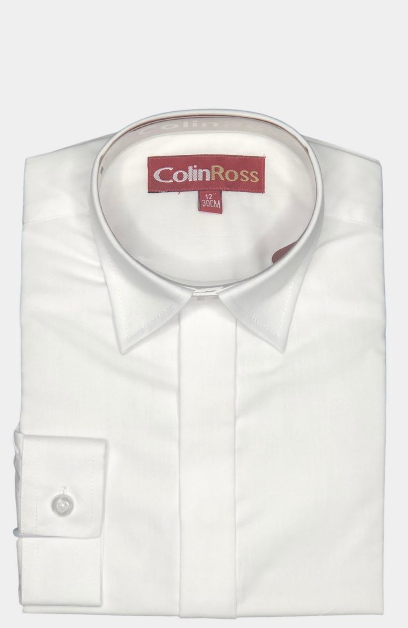 BOYS WHITE DRESS SHIRT